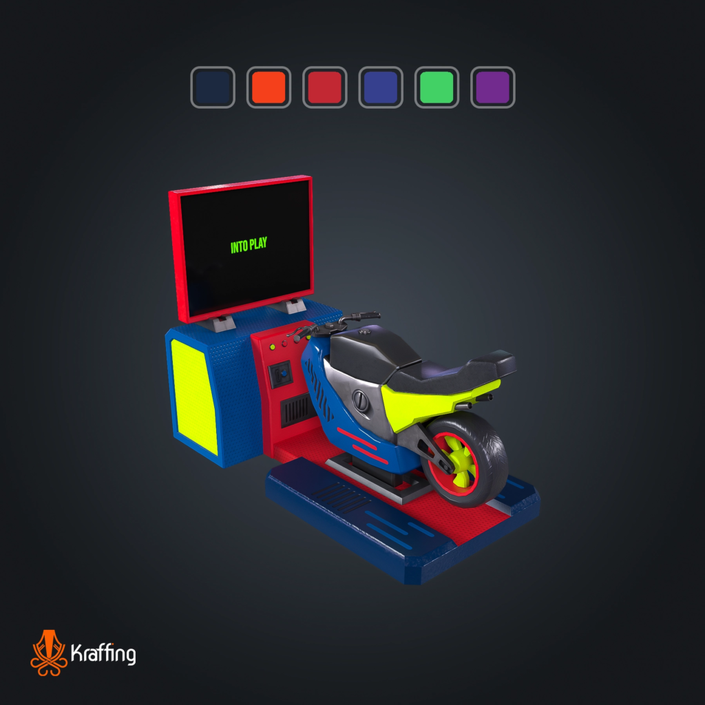 Arcade Bike Racing V1 Stylized Low Poly 3D Asset