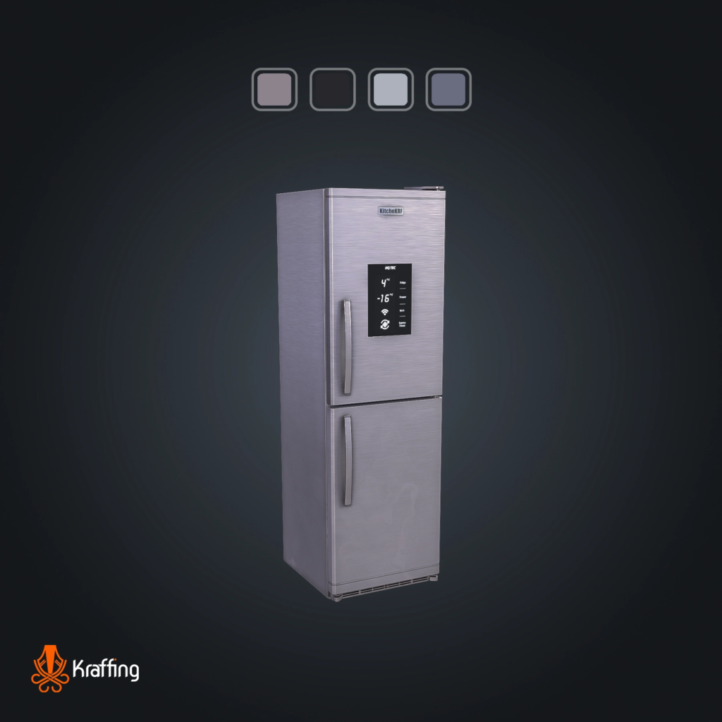 Fridge V1 stylized low poly 3D model for Unity and Unreal Engine