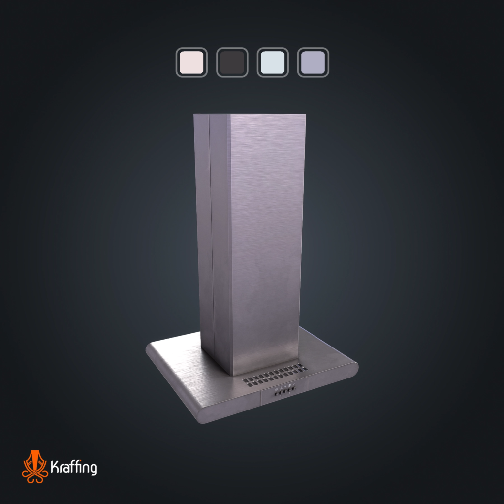 Kitchen Hood V2 stylized low poly 3D model for Unity and Unreal Engine